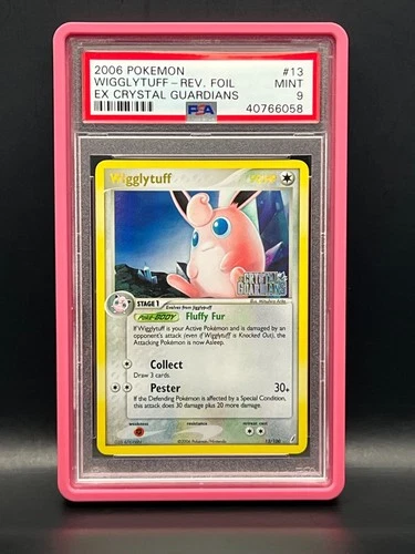 2006 Pokémon EX Crystal Guardians-Wigglytuff #13 Reverse Holo Ultra Rare- PSA 9