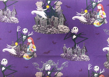 Disney's "Nightmare Before Christmas" Crafting Fabric 44-1/2"x 56-1/2" Sewing