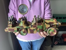 Vintage Hausser Elastolin Clockwork Searchlight Truck (RARE & NICE) GERMANY 1935
