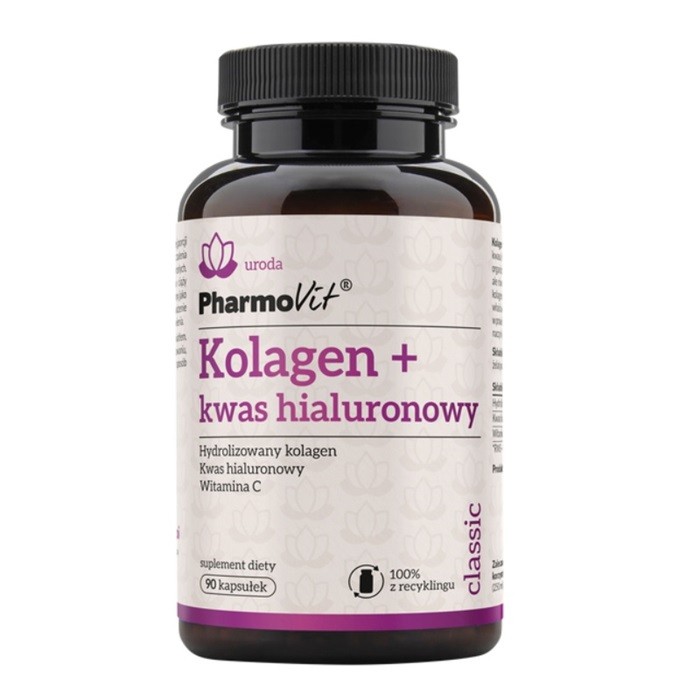 PharmoVit Collagen + Hyaluronic acid capsules, 90 pcs.