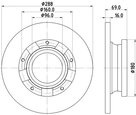 Hella Discofreno 8Dd 355 133-071 - Immagine 2