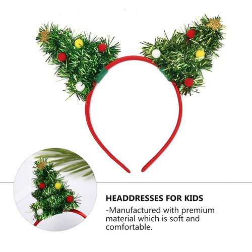 1pc Lovely Hair Creative Lovely Christmas Tree Shape Headdress Lovely Headband - Imagen 6 de 12