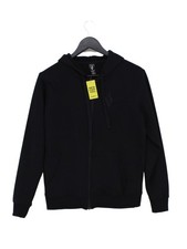 Skechers Women's Hoodie S Black Cotton with Polyester Full Zip