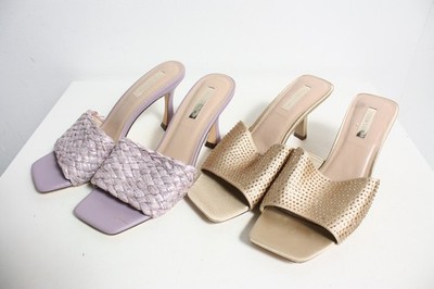 2 x Primark Damen Kitten Heels Pantoletten Paket - Größe 5 - NEU (ba87)