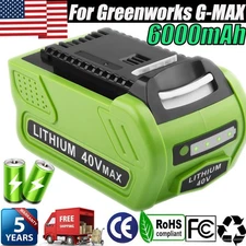 6AH 40V G-MAX Lithium Battery for GreenWorks 29472 29462 29462 29252 20202 29282