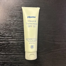 Pipette Mineral Sunscreen SPF 50 3oz  New