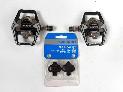 Shimano XTR PD-M9120 SPD Mountain Bike Clipless Pedals w/ new SM-SH51 cleats MTB