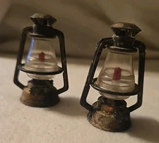 2- Vintage Durham Industries Miniature Dollhouse Furniture Lantern