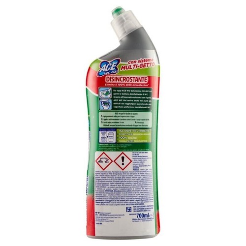 ACE WC GEL + SCARICO DISINCROSTANTE IN FORMATO DA 700 ML - Foto 2 di 2