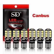 6Pcs W5W LED T10 Canbus 168 194 LED Bulb 24SMD Car Side Marker Light