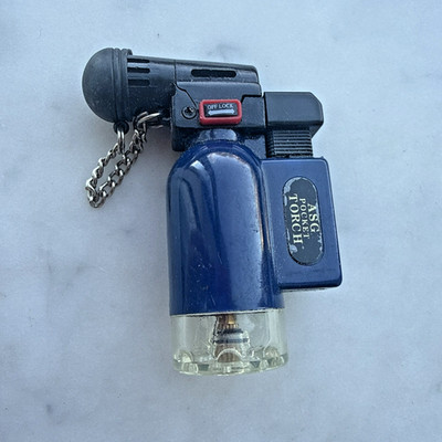 ASG Pocket Torch Angled Butane Lighter Vintage keychain