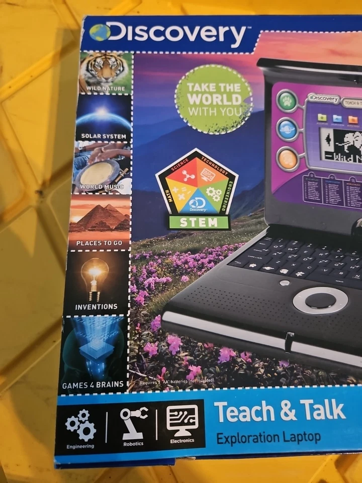 Discovery Kids Teach & Talk Exploration Laptop Pink Mouse New - Image 2 of 4