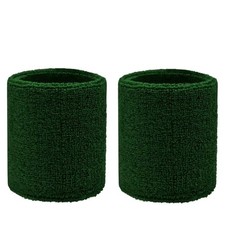 Sweatbands Sports Wristbands for Kids and Women - 3 inch Elastic Army green