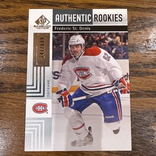 2011-12 SP Game Used Edition - Authentic Rookies Frederic St. Denis #183 /699 RC