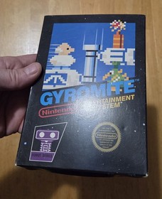 Gyromite (Nintendo NES, 1985) CIB Black Box 5-Screw Hangtab, Tested