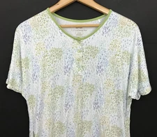 NEW Little Sleepies Women's Green Print Bamboo Nightgown Sleep Shirt Size S