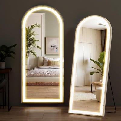 Espejos Con Luz LED 63x21 Grandes Pie Pared Para Sala Cuarto Elegantes En Oferta