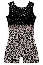 4t 5t Leopard Leotards for Little Girls Gymnastics Sparkly Sequin Mesh Unitar...