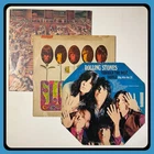 Rolling Stones 3x LP Lot, Through The Past Only Rock Flowers Vinyl Record Album