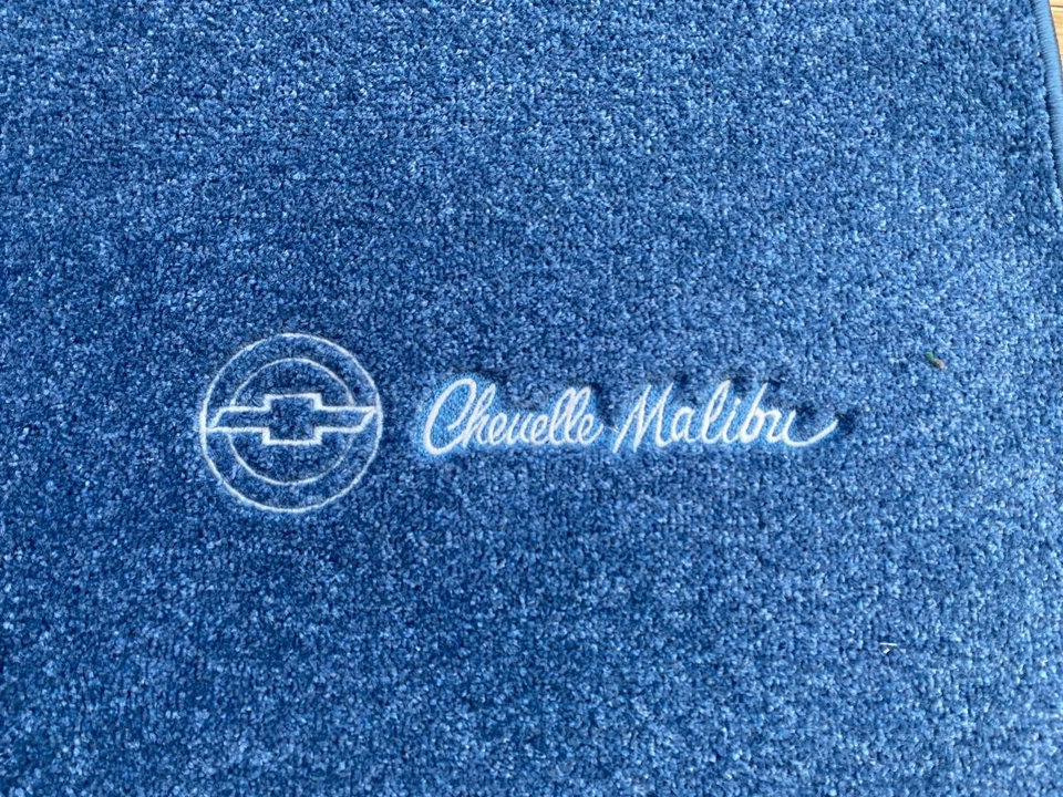 Tapete de assoalho azul conjunto 4 peças 1968-72 para Chevrolet Chevelle - Imagem 2 de 3
