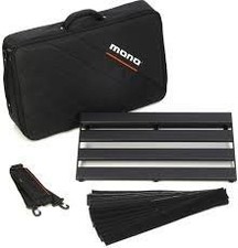 MONO Pedalboard Rail Medium Black and Stealth Club Accessory Case Black...