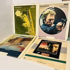 Lot of 4 Clint Eastwood RCA CED SelectaVision Movies Untested Dirty Harry