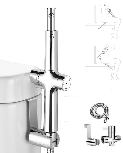 Bidet Attachment for Toilet-Handheld Bidet Sprayer for Toilet-Dual Nozzle Bid...