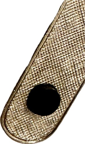 Vintage Gold Tone & Black Stone Tie Bar Clip By Shields 5th Ave NYC USA 1950’s - Picture 9 of 11