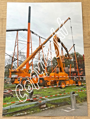 2 x XXL Foto DEMONTAGE PINFARI FC80 ROLLER COASTER 2023 Vienna - Achterbahn  (3)