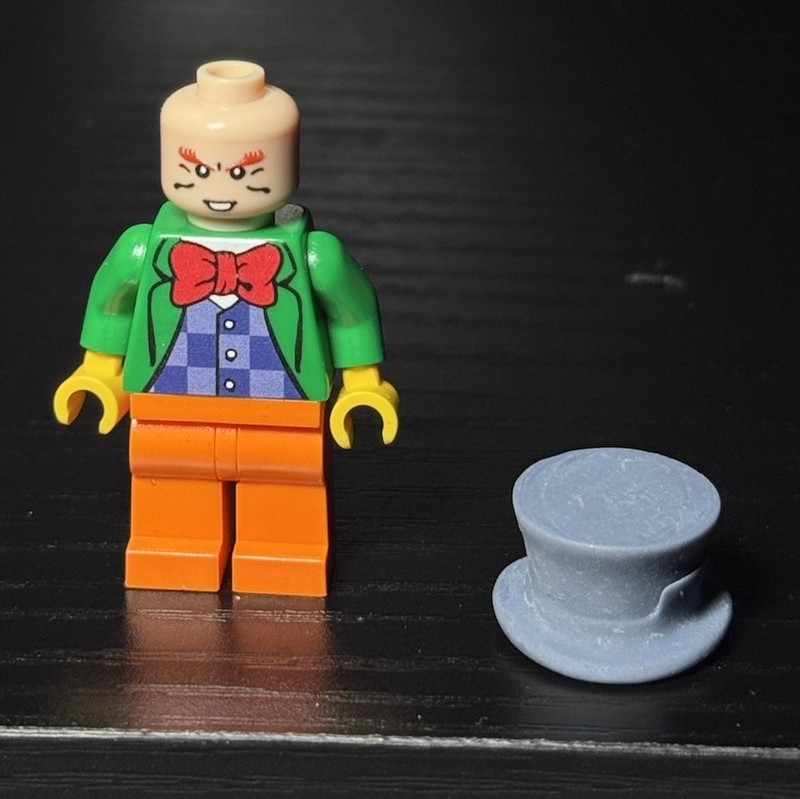 LEGO CUSTOM MAD HATTER Minifigure with Hat UV PRINTED PRISTINE