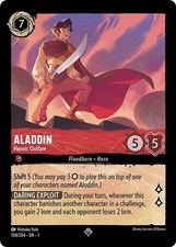 Disney Lorcana Aladdin - Heroic Outlaw Cold Foil 104/204 The First Chapter NM