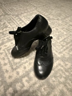 Used Miller and Ben Black Jazz Tap Master Shoes, Size 34