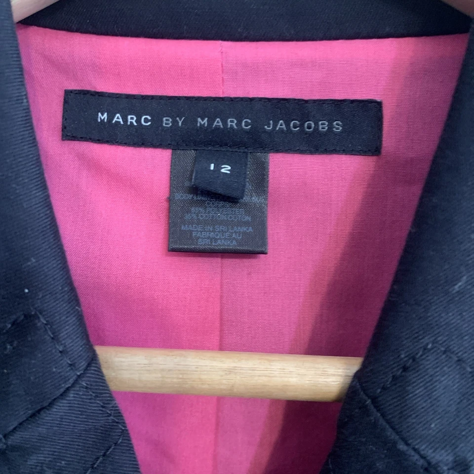 Chaqueta Blazer Marc By Marc Jacobs Sarga Negra Rosa Forro Satinado Talla L Capricho Foto 3 de 4