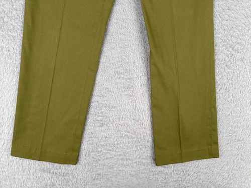 VINTAGE Boy Scouts Pants Youth 25 Green 1950s 50s Zip Fly Flap Pockets 25x27 - Picture 2 of 15
