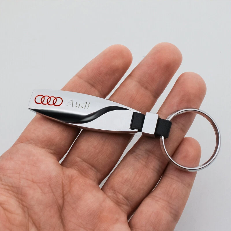 Audi Metal Alloy and Leather Car Key Ring eBay
