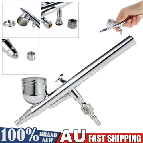 7cc Art Mini Compressor Kit Dual Action Airbrush Air Brush Spray Gun with Nozzle - Picture 1 of 12