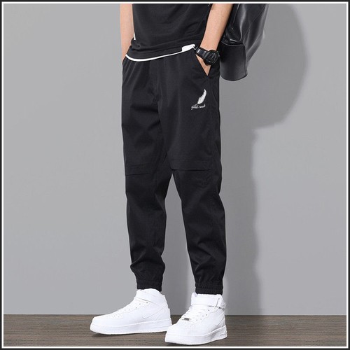 Men' Stretch Elastic Waist Cargo Pants Work Trousers Casual Jogger Pants Bottoms - Picture 10 of 12