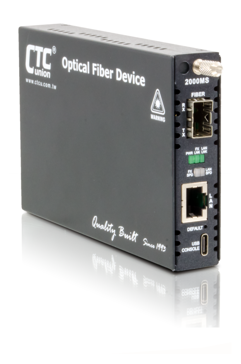 Gigabit Ethernet SFP Fiber Optic media converter 1.25G web managed