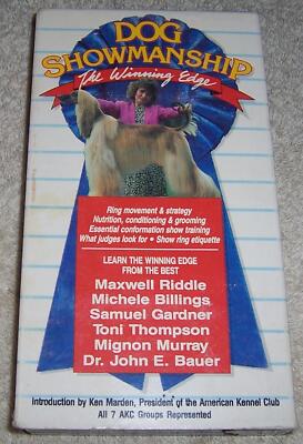 Dog Showmanship The Winning Edge VHS Video show ring movement strategy