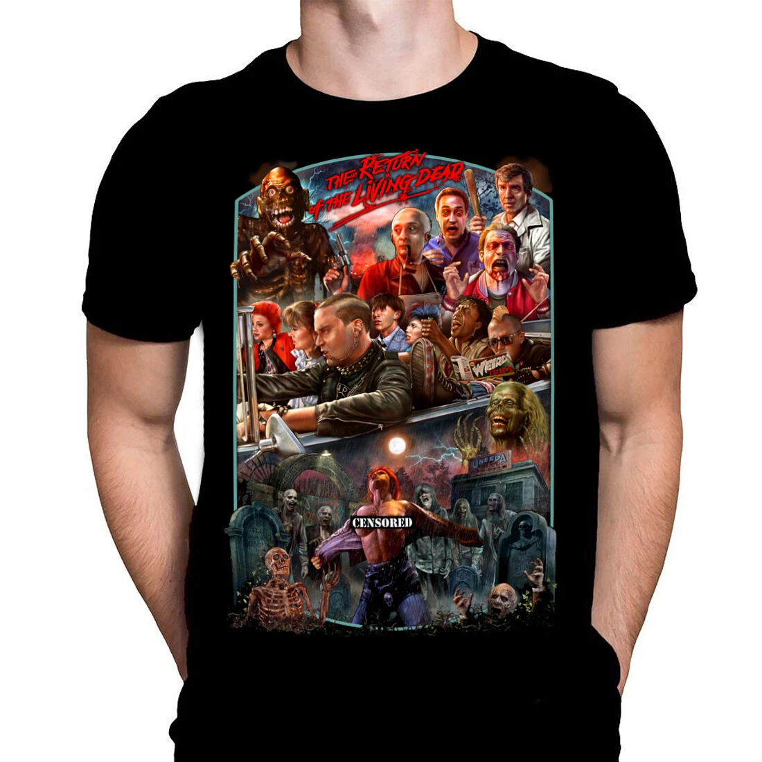 RETURN OF THE LIVING DEAD - T-Shirt - Sizes S - 4XL  / B- MOVIE Horror comedy