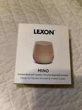 Lexon Mino LA113TD Rose Gold Portable Bluetooth Speaker New In Box Rechargeable