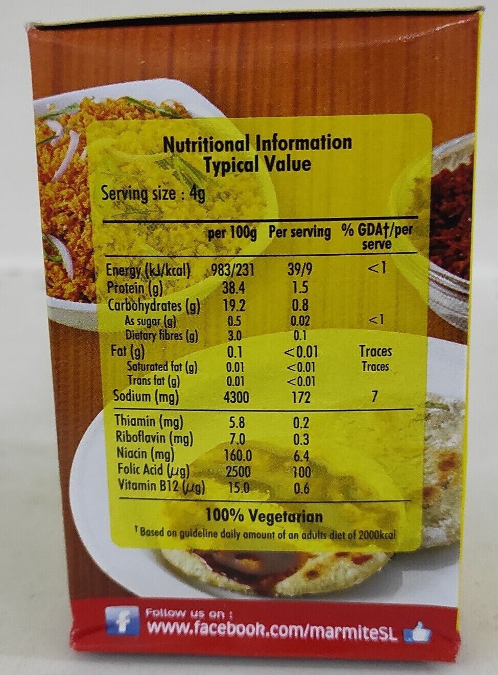 200g x 2pcs Yeast Extract Spread Marmite Vegetarian B Vitamins fast