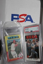 PSA 💎 Two Pete Rose Baseball Cards ⚾ 1975 Topps #320 & 1986 Topps #1 REDS  💎 ⚾