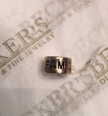 Chamilia sterling silver Family Famille Familia Bead Charm