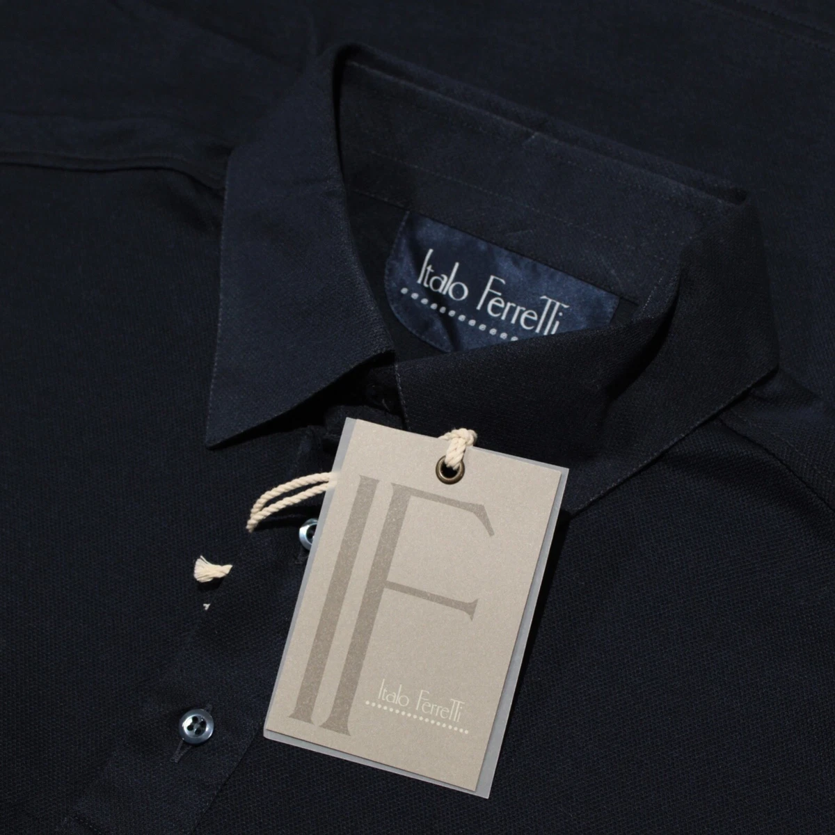 Chemise Italo Ferretti 100% Soie, Taille XL, Couleur Or – Neuf Avec étiquettes