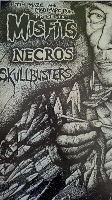 Misfits Vintage Mad Mark Rude Necros Skull Busters Poster Tim Maze