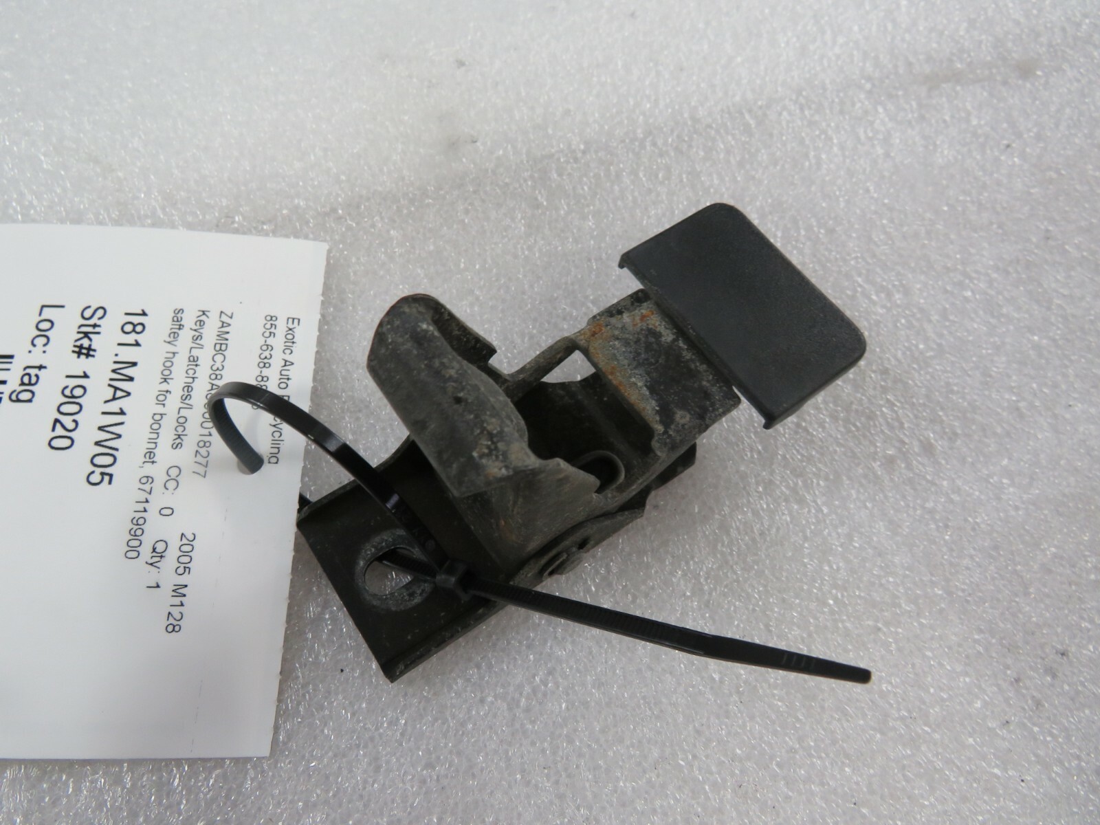Maserati M138 Coupe, Spyder, Hood Saftey Lock Release, Used, P/N 67119900