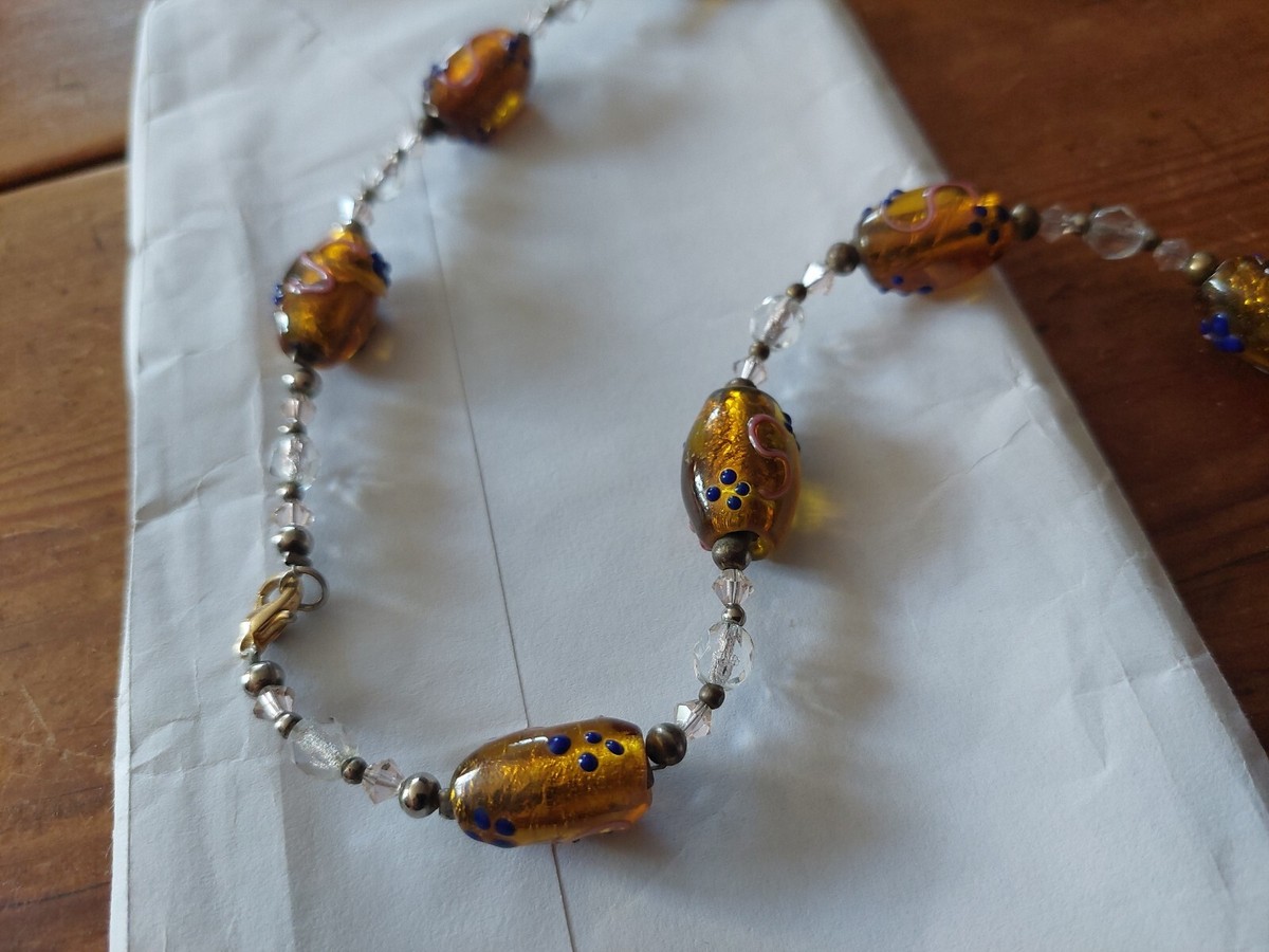 Collier Murano Ancien Début XIXème - Verre Antique, Pièce De Collection Unique !
