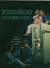 Publicité ancienne réfrigérateur Frigeco issue de magazine 1960 