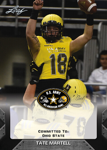  Tate Martell 2017 Leaf US Army All-American Rookie RC Ohio State 